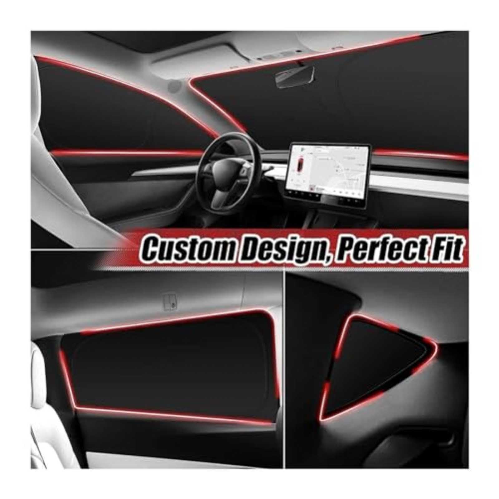 Pare-Soleil sur Mesure pour Toyota Verso 2009-2018, Anti-UV Protection Solaire, Rideaux d’Intimité Amovibles Accessoires Auto,8 PCS Full