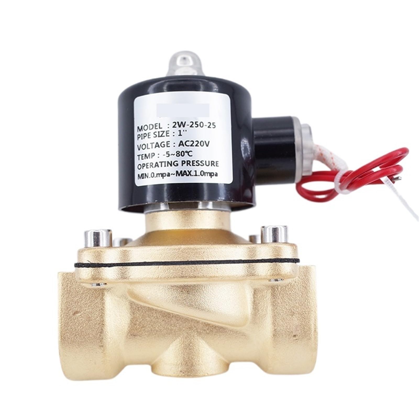 Électrovanne de coupure d'eau 3/4 en laiton 12V pour stopper les fuites et sécuriser la maison