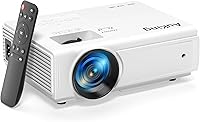 AuKing 2025 Upgraded Mini Projector, Full HD 1080P Home Theater, 200" Projection, HDMI USB AV Compatible for Phone Laptop TV Stick
