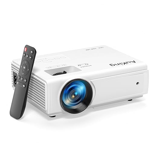 AuKing Projector, 2025 Upgraded Mini Projector