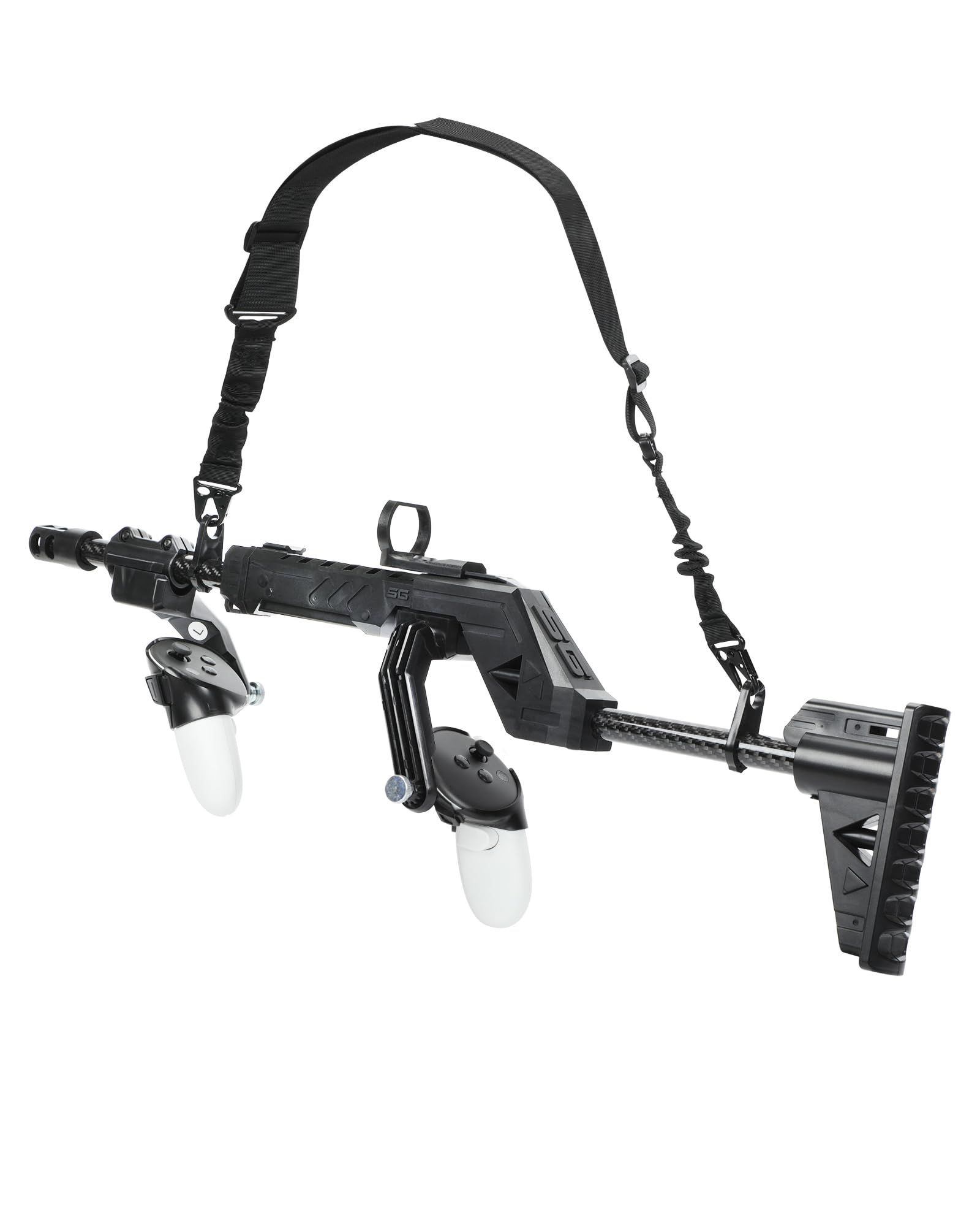 VR Gun Stock para Quest 3S/3, Manija del controlador de tiro VR para Quest 3, Accesorios para juegos VRShooting, con tirantes