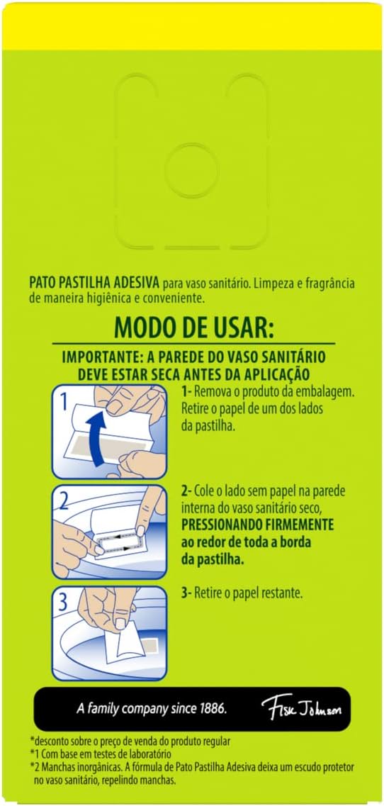 Pato Desodorizador Sanitário Pastilha Adesiva Citrus 3Un