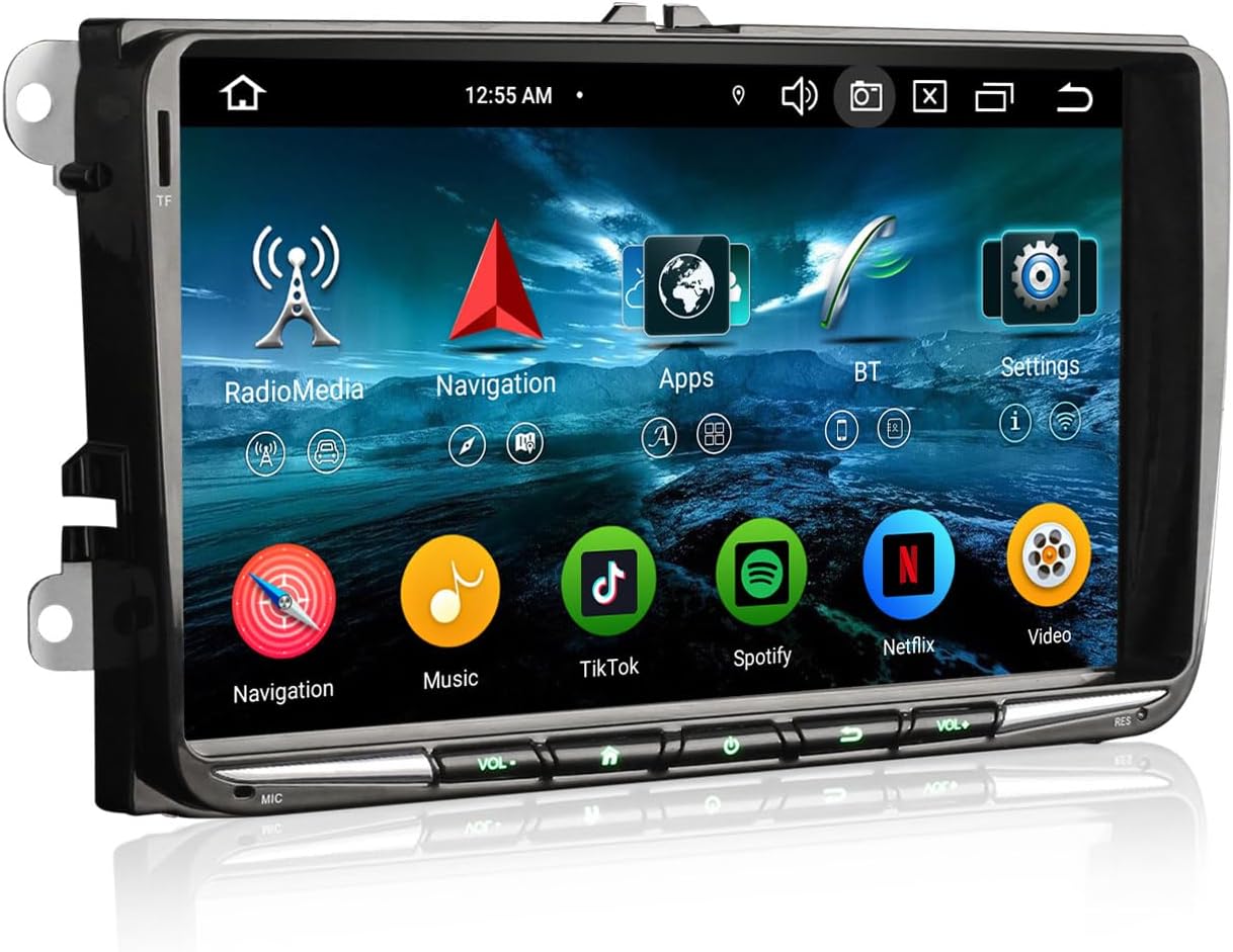 Erisin Autoradio Android 14 Per Fiat Grande Punto E Linea – 4+64GB, CarPlay Wireless, GPS, DAB+ - 4