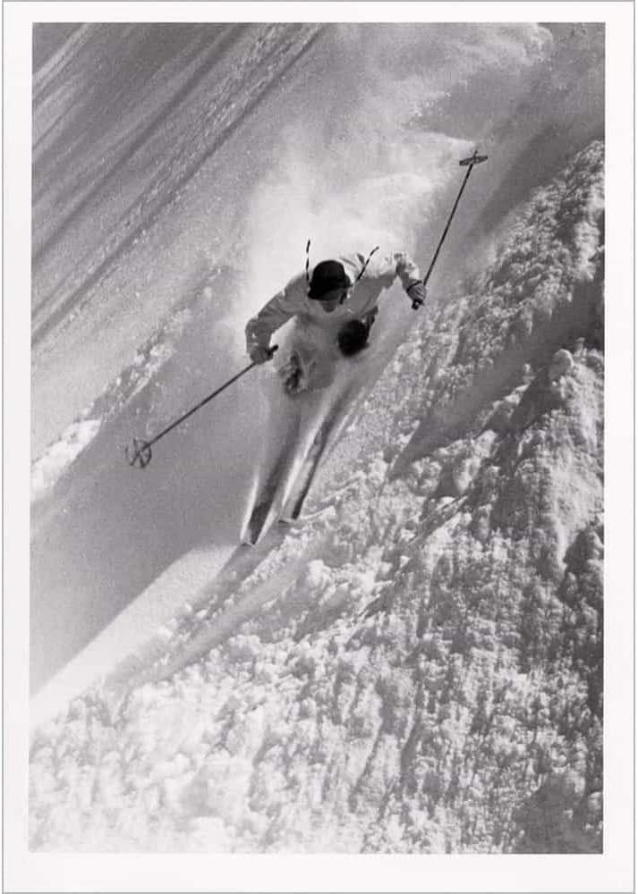 Dick Durrance Skiing Alta Unique All-Occasion Greeting Card (5 x 7 inch)