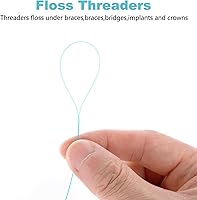 Vista 3 de Enhebrador de hilo dental de limpieza profunda para frenos, puentes e implantes (paquete de 3)