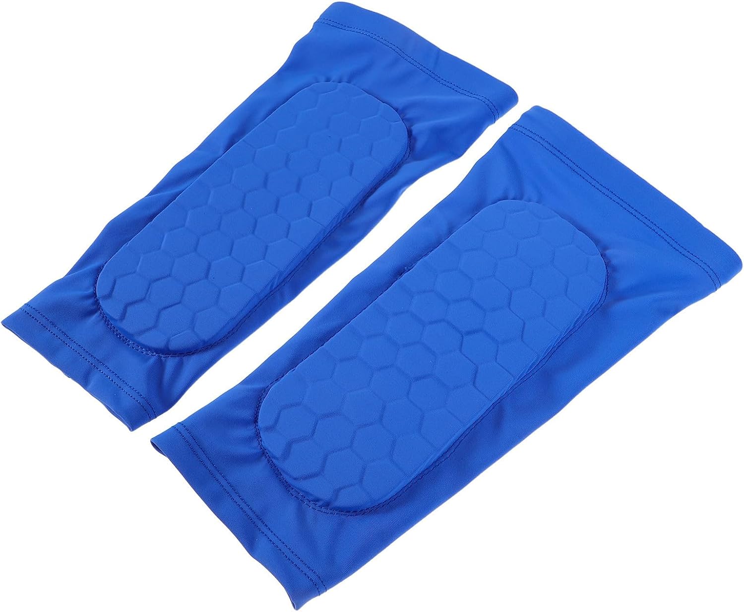 Vaguelly 1 Pair Blue Soccer Shin Guard Leg Sleeves for Men, Polyester Fiber Knee Pad Sleeve with Snug Fit and Versatile Use for Outdoor Sports