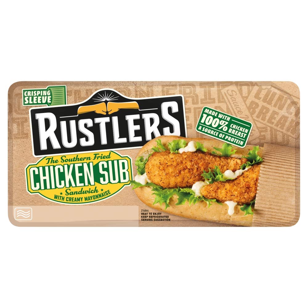 Rustlers Southern Fried Chicken Sub 158g