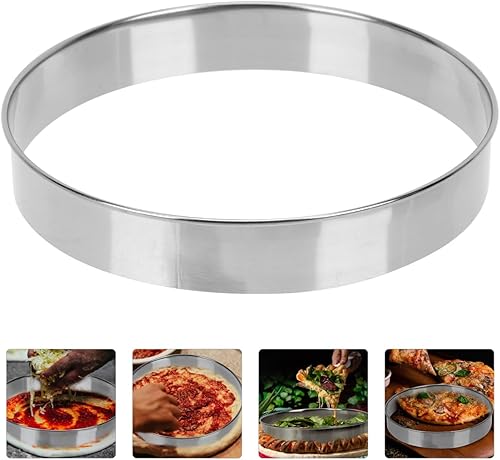 Miniatura 9 de Hemoton Cortador de galletas circulares de anillo redondo, cortadores de donas, moldes circulares para fondant de galletas, magdalenas, panqueques,