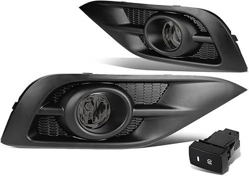 DNA MOTORING FL-ZTL-128-SM - Luz antiniebla para parachoques delantero y lado del pasajero, mejora la visibilidad compatible con Honda CR-V 12-14
