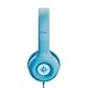Trust Nouna Kinder Kopfhörer mit Kabel, Lautstärkenbegrenzer (85dB) für Kinderen ab 4 Jahre, On Ear Faltbares Headset mit Mikrofon, 3.5mm Klinke, Kopfhörer Kinder mit Aufkleber, Blau