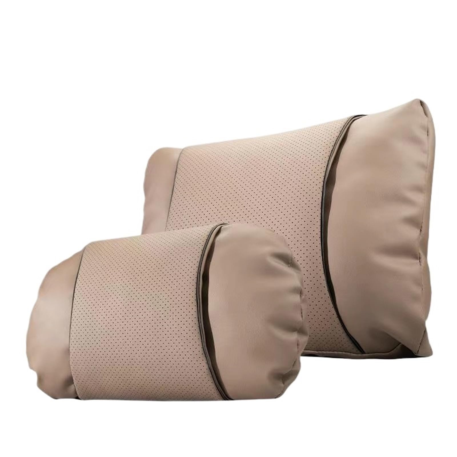 Reposacabezas Coche Reposacabezas de cuero, cojines transpirables para la cintura y almohadas cervicales compatibles con General Motors.(E style)