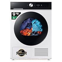 Samsung Asciugatrice Bespoke AI DV90DB7845GE, U3, 9 kg, Pompa di Calore, Wifi, QuickDrive, AI Dry, Sensore Optimal Dry, Display AI Control, Carica Frontale, 60L x 85H x 60P cm