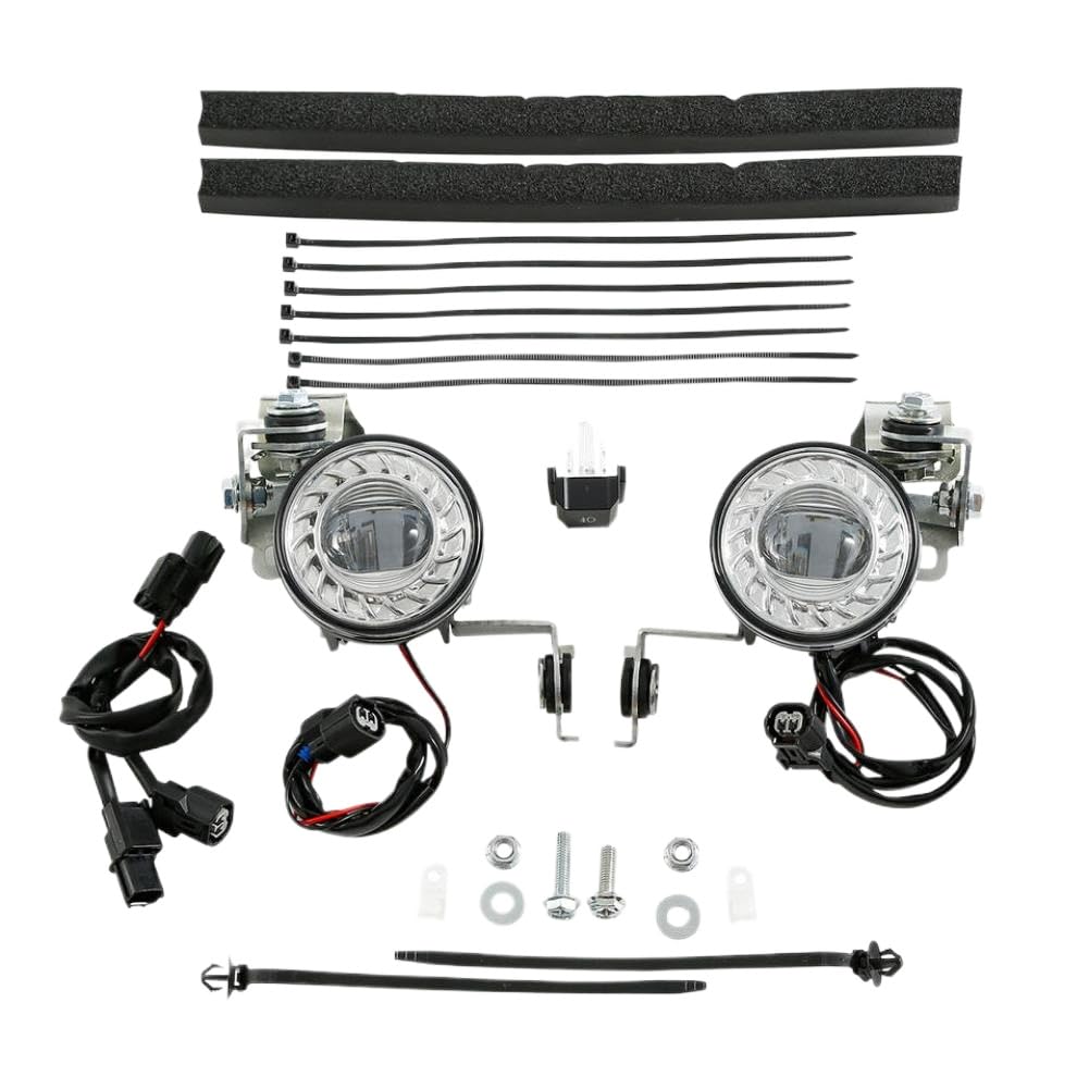 LED Fog Lights With Attachment Kit Compatible With Goldwing 1800 GL1800 2018 2019 2020 2021 2022 2023 2024
