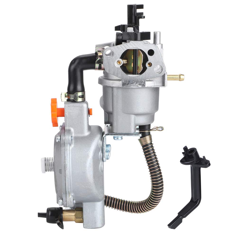 Carburador de combustible dual generador Reemplazo del carburador LPG NG Kit de conversión 2.8KW GX200 170F Carburador de estrangulador manual GX160 2KW 168F