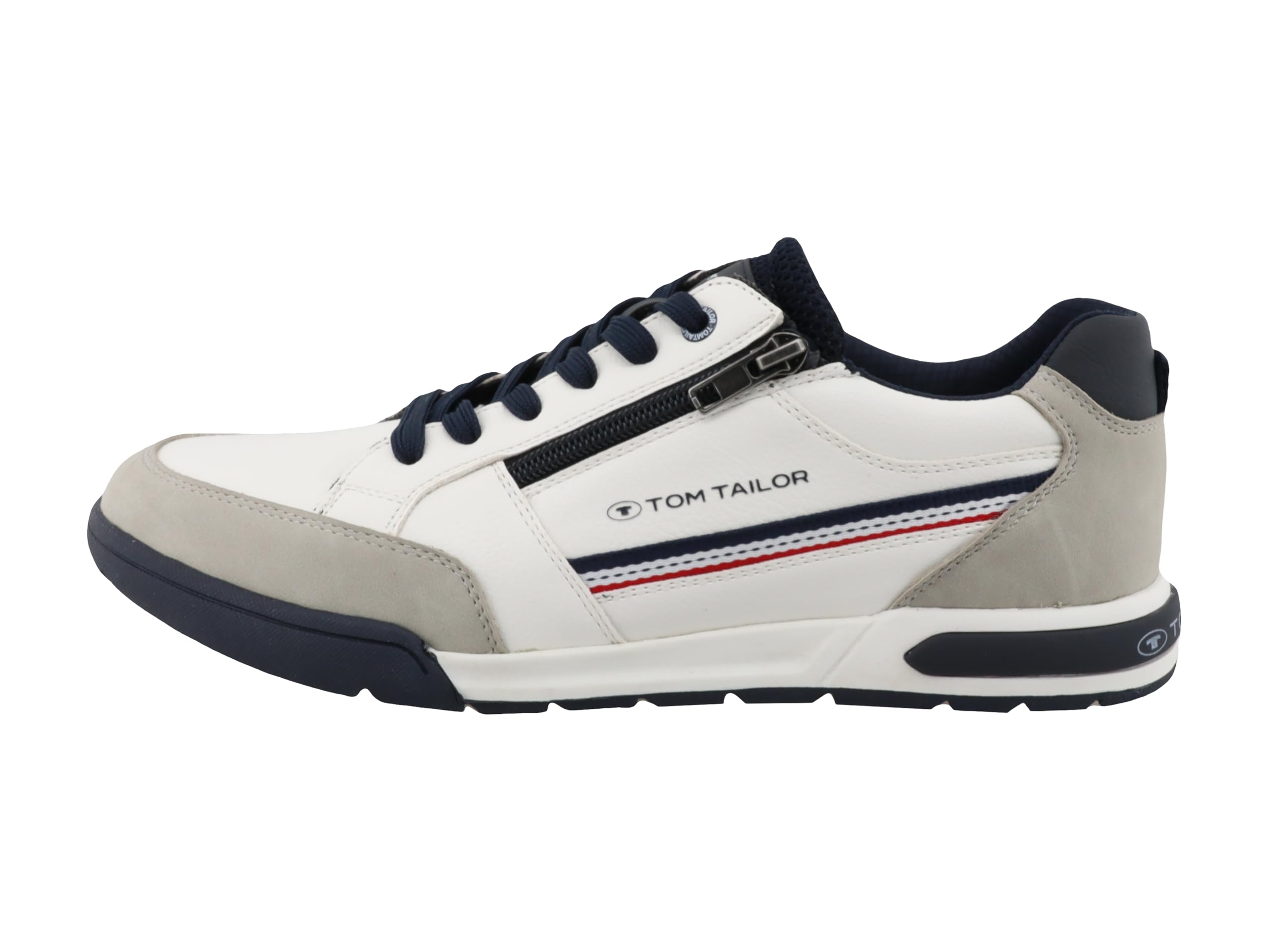 TOM TAILOR Men's 5380020013 Sneaker, White, 8 UK