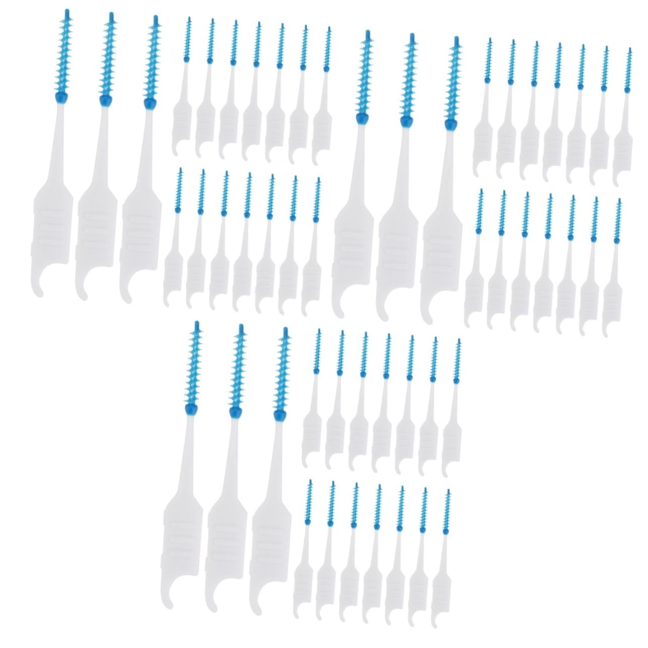 minkissy 600 Pz spazzolino strumenti per l'igiene orale per apparecchi ortodontici spazzolino portatile scovolini dentali stuzzicadenti detergente per denti