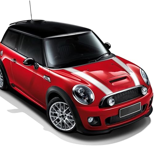 Miniatura 4 de Adhesivos de vinilo para cubierta trasera del motor del maletero de color blanco y gris para Mini Cooper de 3 puertas Hatchback R56 2007-2013