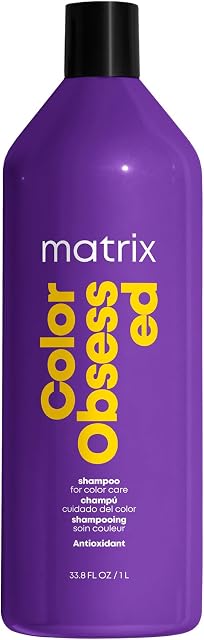 Matrix Antioxidant Shampoo, Color Obsessed Enhances & Prevents Fading, For Color Treated Hair, Salon