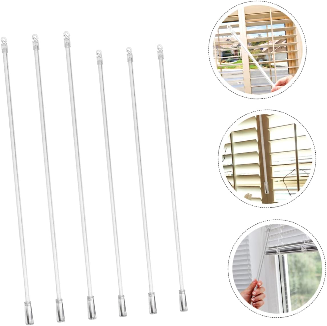 Luxshiny Blind Tilt Wand Replacement Hooks 12/17/ in Blind Rod Accessories for