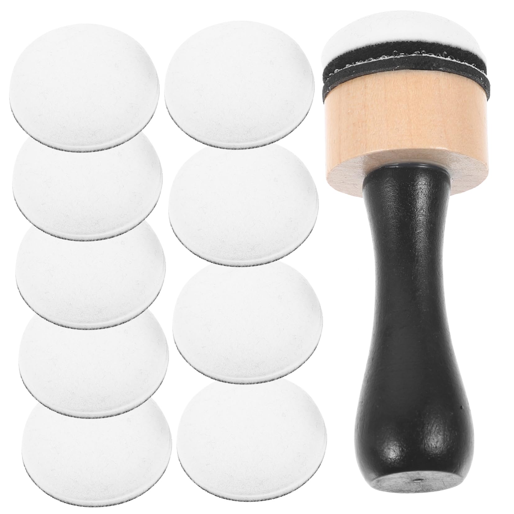 DOITOOL 5 Ensembles Set Éponge à Peindre Forme de Tampon pour Outils de Peinture de Dessin pour Créativité pour Projets DIY Éducation Précoce Manche Éponges