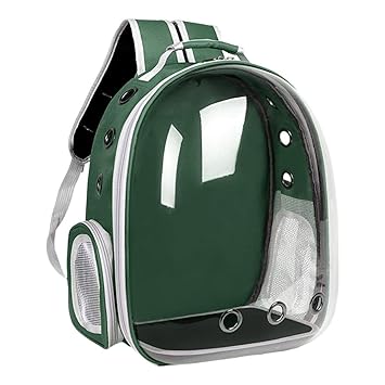 Aswadh Pet Carrier Backpack Small Medium Cats Dogs 3 Air Vents for Shopping Outdoor Green