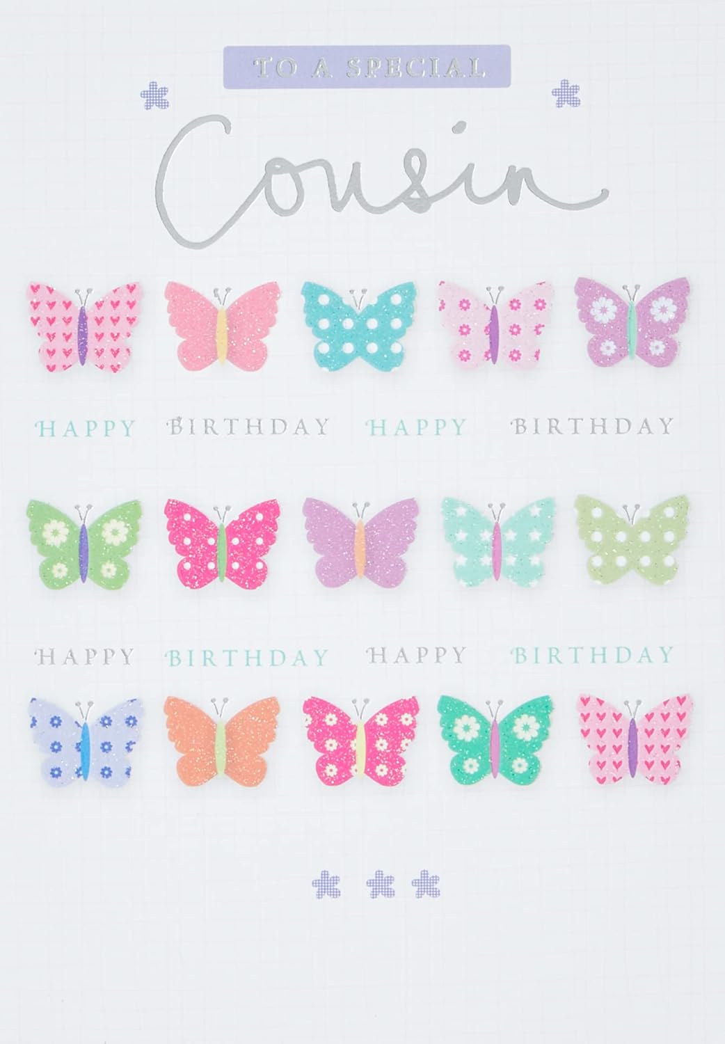 Humorous Birthday Card Cousin - 8" X 6" - Piccadilly Greetings