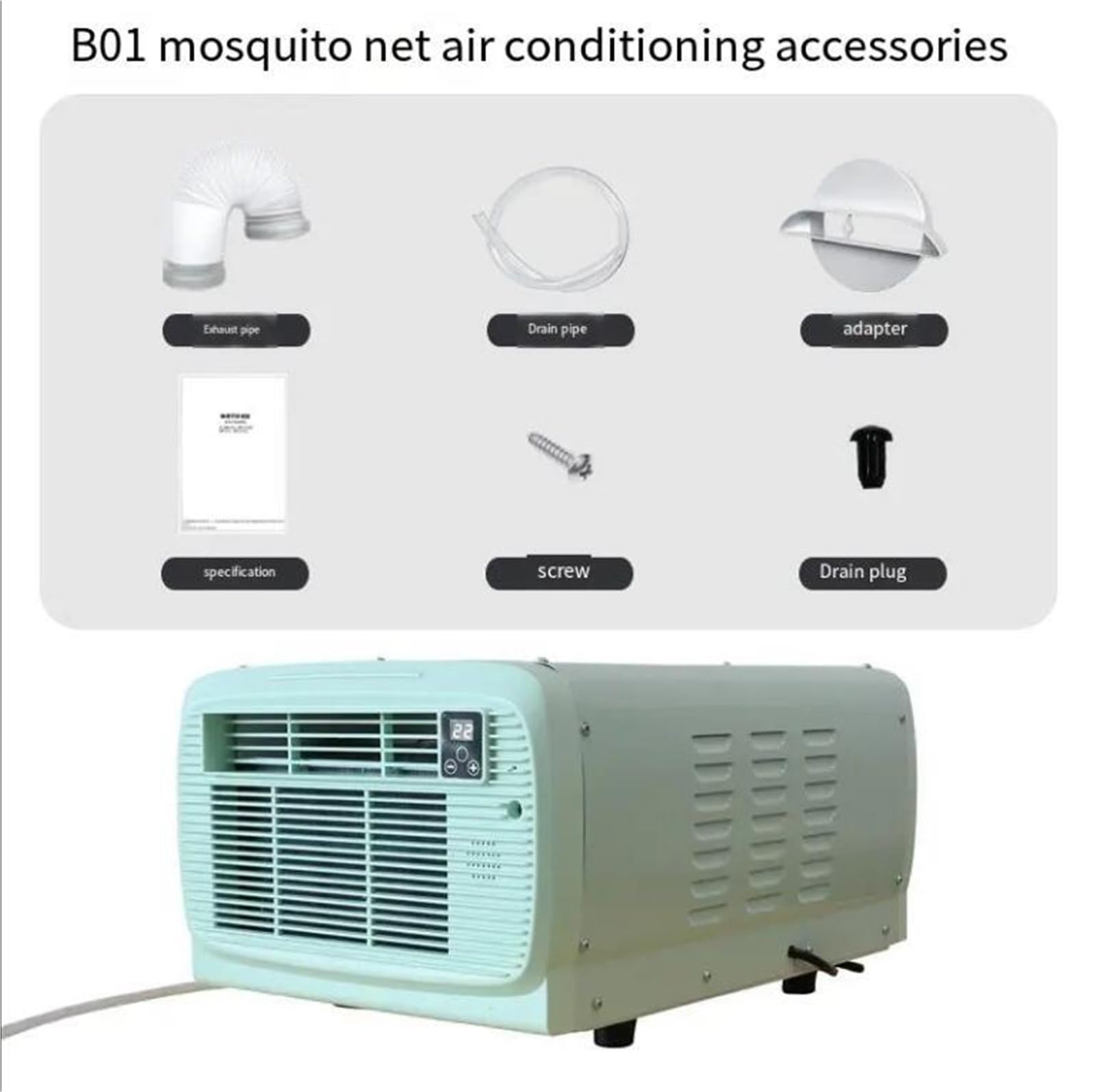 Split Mini Electric Household AC Przenośny klimatyzator Termiczny wentylacja