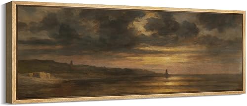 Miniatura 97 de MUDECOR Lienzo enmarcado extra grande para pared, tonos neutros suaves, naturaleza, vida silvestre, antiguo, retro, bellas ilustraciones,