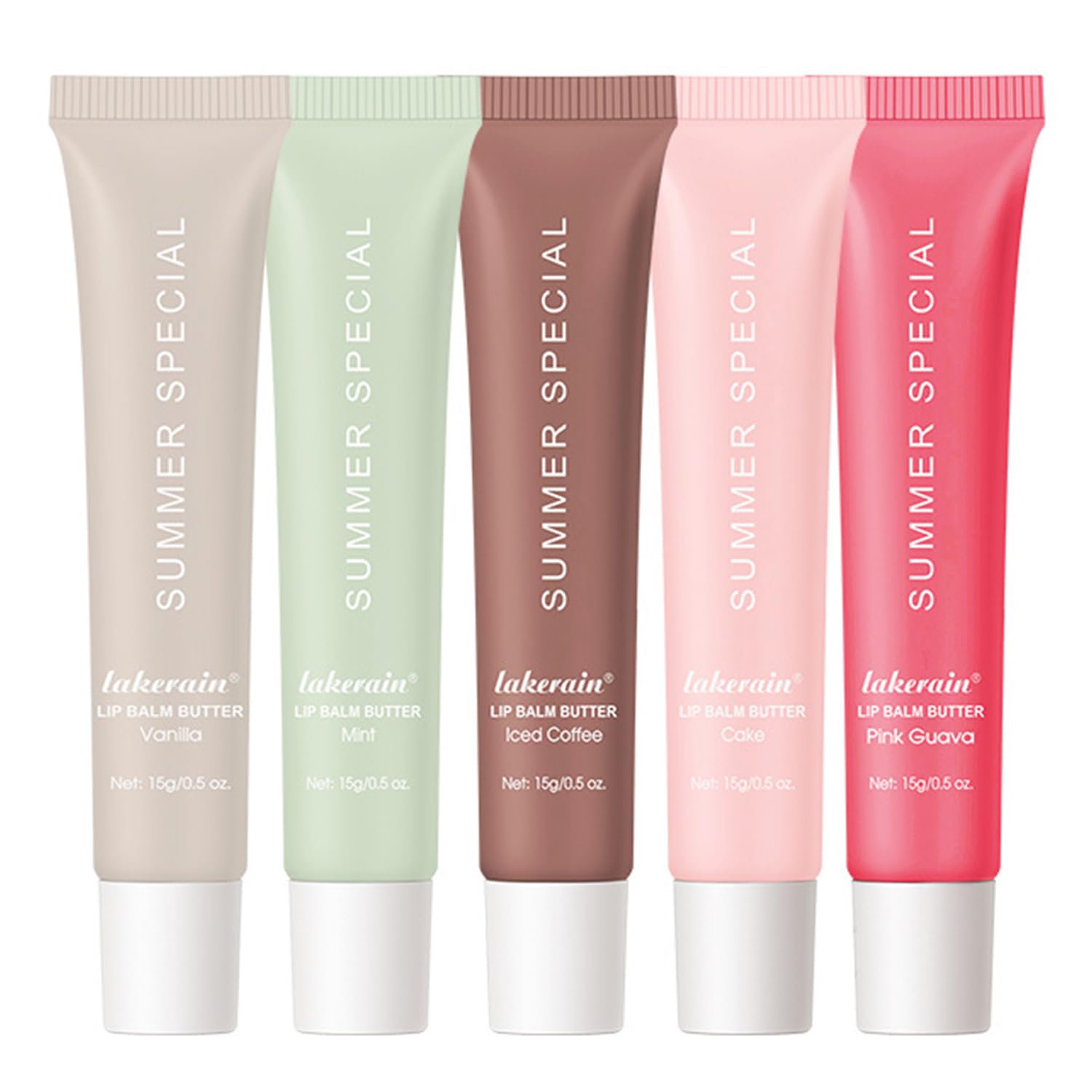 Summer Special Lip Balm Butter Set, Hydrating & Nourishing Tinted Lip Care, Lightweight Comfort with Natural Gloss Finish, Softening Lip Oil Balm for Everyday Elegance