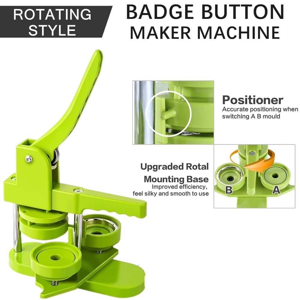 máquina para Hacer Botones, Máquina for Hacer Botones de Insignias, máquina for con Pines 58 mm, Perforadora for Bricolaje
