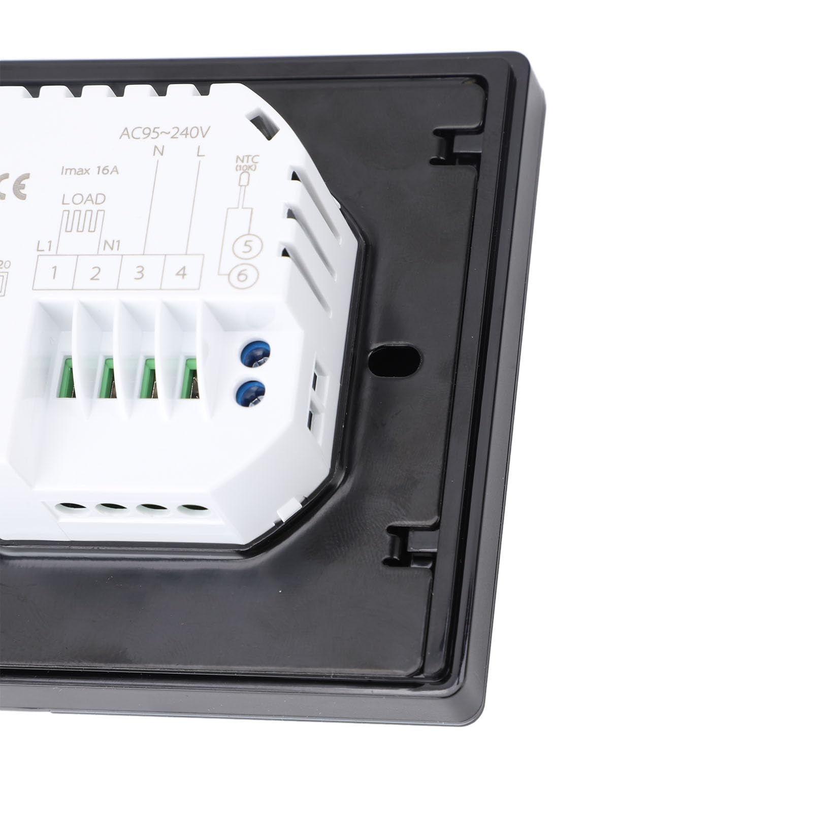 Fafeicy Intelligenter Elektrischer Heizungsthermostat, AI-lernender Programmierbarer Digitaler Thermostat mit App-Steuerung für das Heimbüro 95 V-240 V, Energiesparender Temperaturregler für