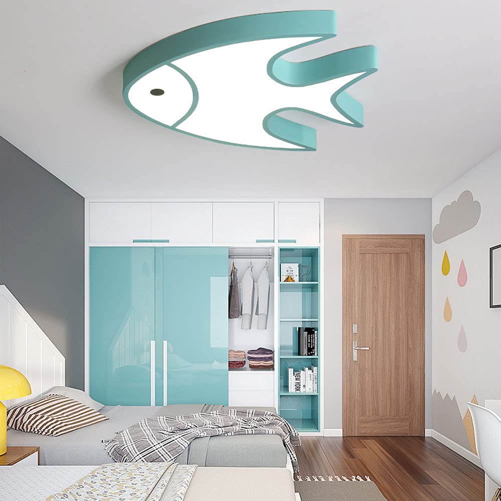 Plafonnier LED Baleine Mignonne - Lumière Enfant Dimmable, Design Cartoon Pour Chambre Bébé, Salon, Étude