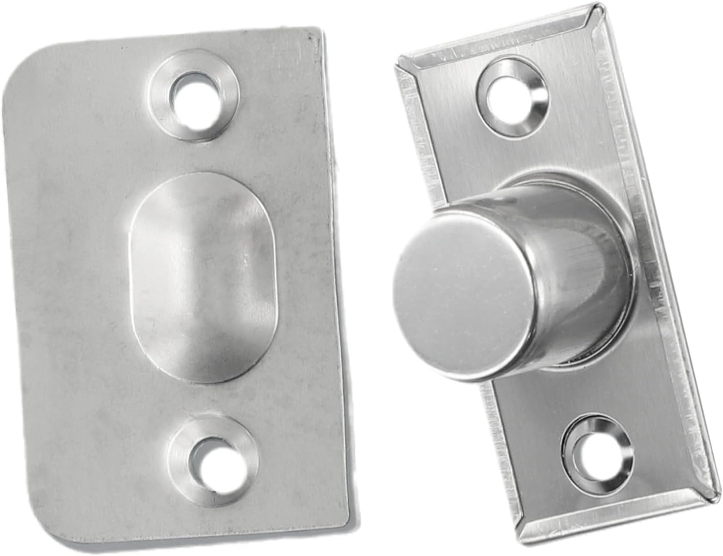 -Loaded Ball Catch Latch Wooden Cabinet Doors, Steel Door Top Bead with Screws, Invisible Door Hardware Closets, Wardrobes & Cupboards