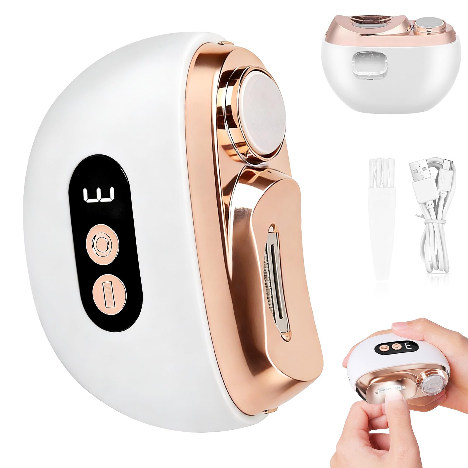 Tagliaunghie elettrico 3 in 1 smerigliatrice elettrica per unghie 3 in 1, lima elettrica per unghie con LED a 3 velocità, tagliaunghie elettrico ultra ise per anziani, adulti, bambini, grande veleno