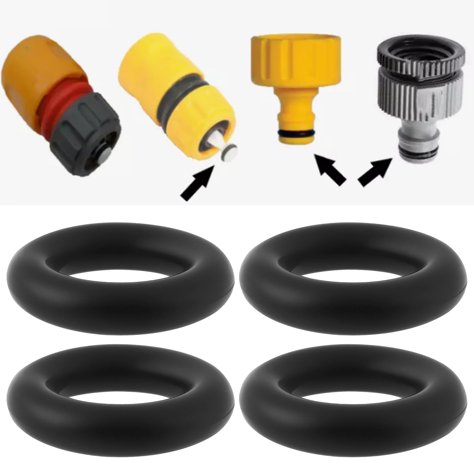 ECSiNG Lot De 50 Joints Toriques En Caoutchouc EPDM Compatibles