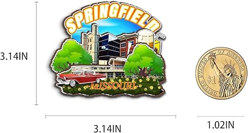 Miniatura 3 de Imán de madera para nevera de Springfield, Missouri, Estados Unidos, 3D, monumentos de viaje, coleccionables, recuerdos, decoración hecha a mano, 2