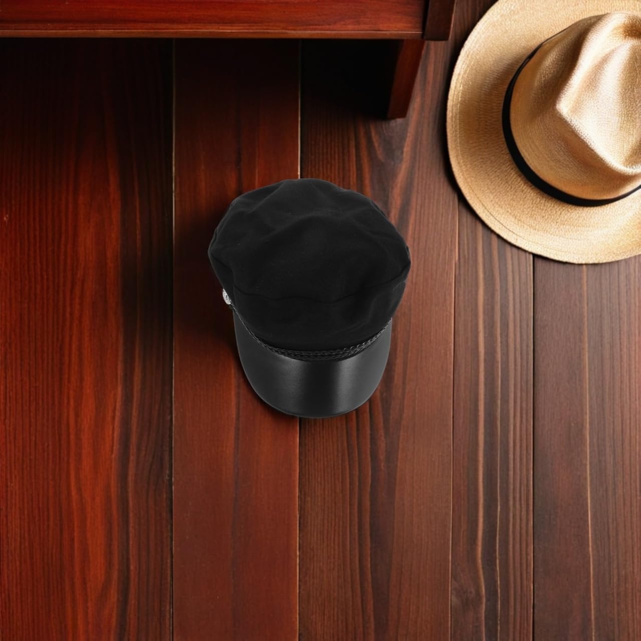 Garneck Women Newsboy Hats Black Classic Vintage Newsboy Cap Vintage Women Men Cap for Casual Party Dress - Image 9