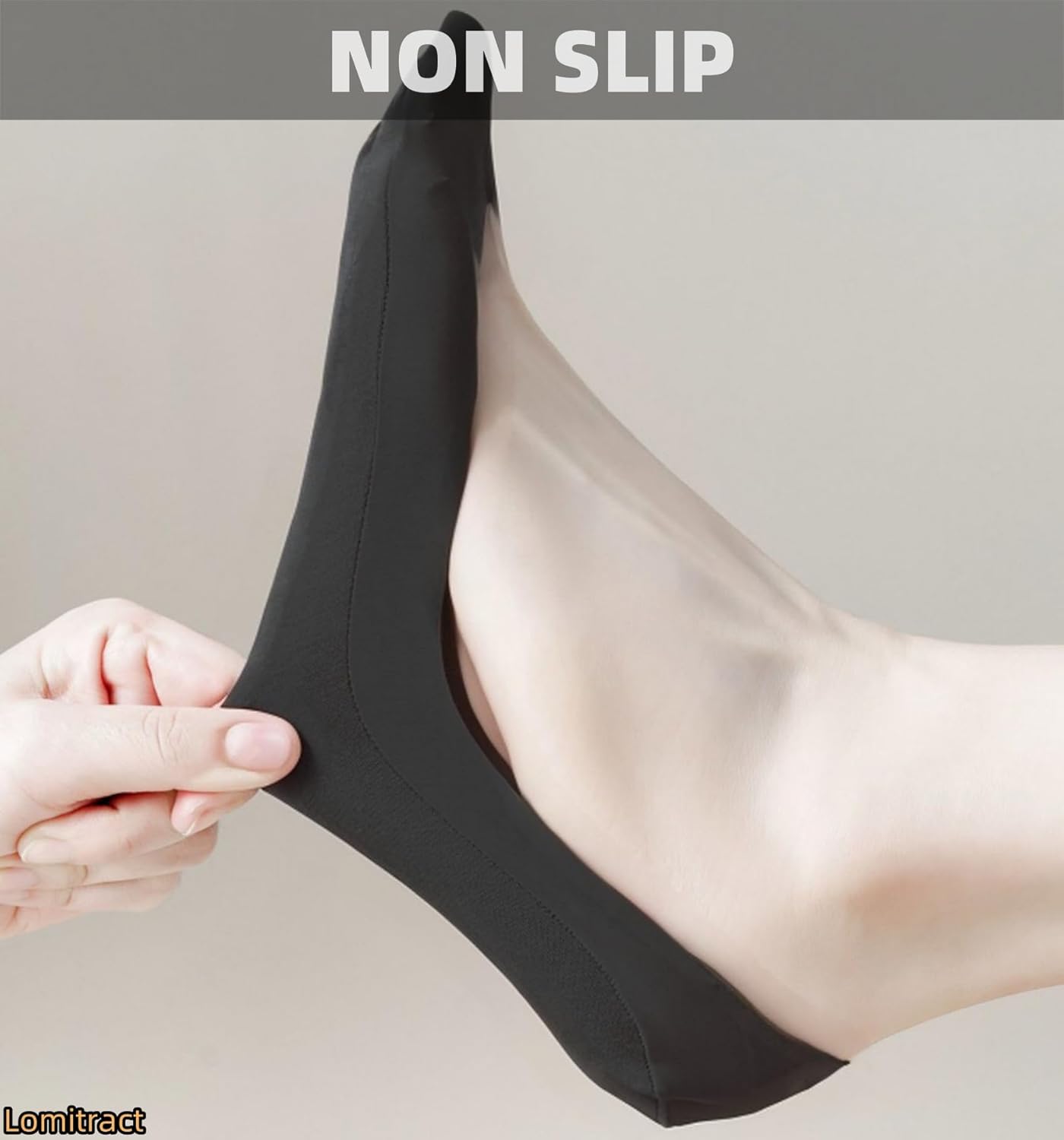 Lomitract Thin Ultra Low Socks (Women 5-12), Made of Ice Silk Surface on the Surface & Cotton on the Bottom - Image 5