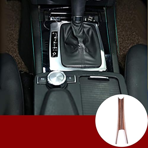 YIWANG ABS cromado para Mercedes Benz Clase C W204 C180 C200 2007-2013 ABS Car Center Console Decoración Tiras Accesorios (grano de madera de pino)