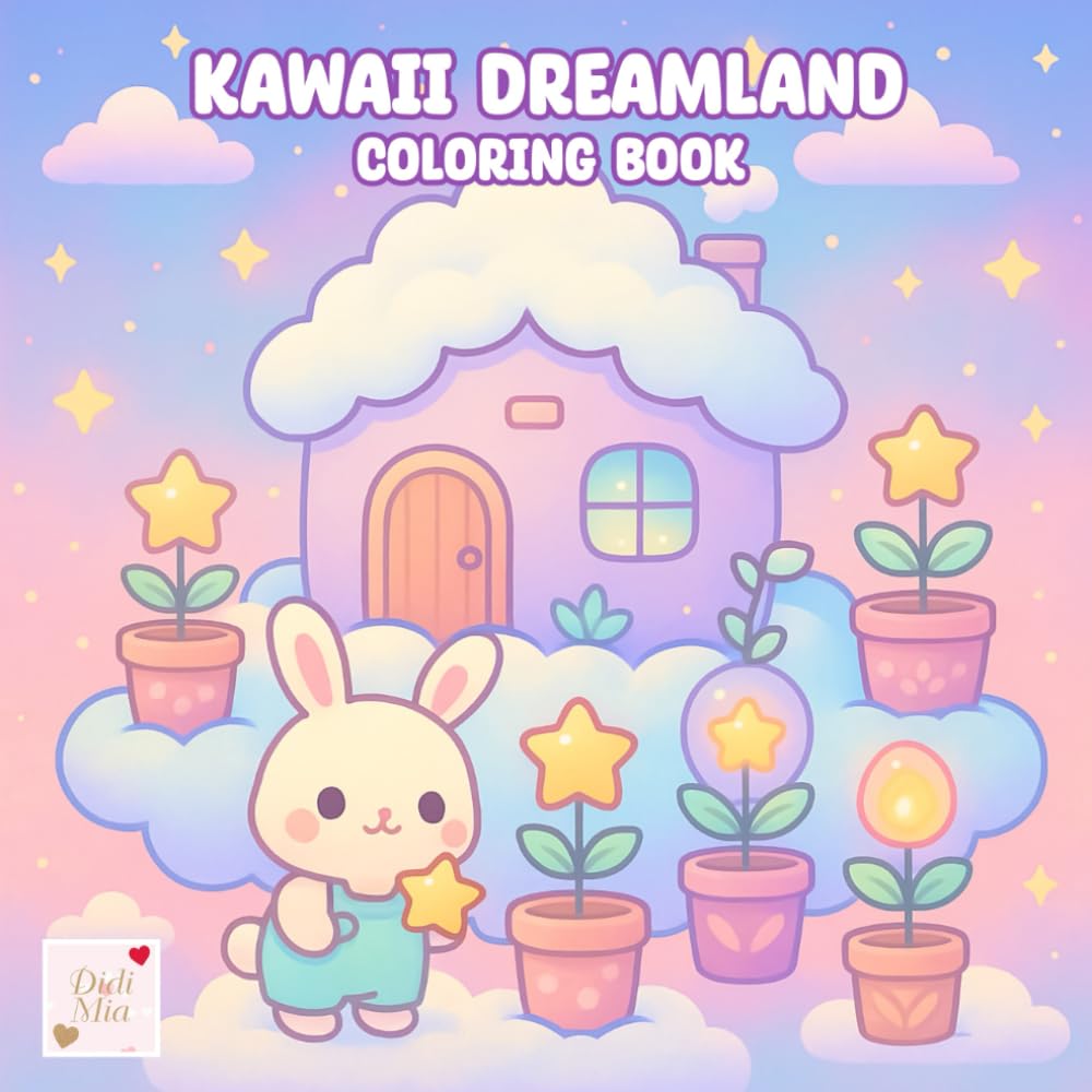 Kawaii Dreamland Coloring Book: A Cute Escape into Tiny Fantasy Scenes (Mini Worlds)