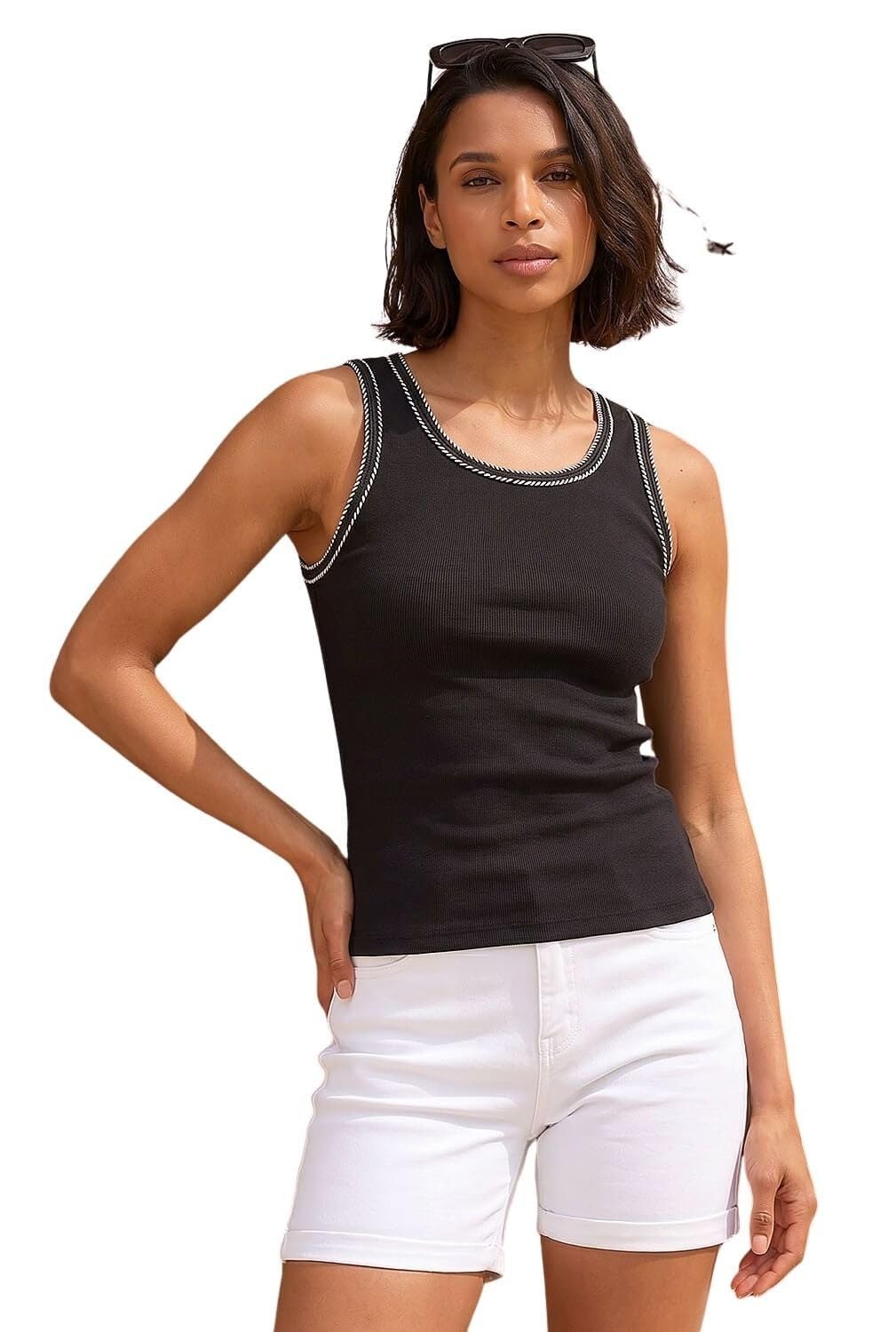 Dusk - Women's Vest Top - Black - Size 16