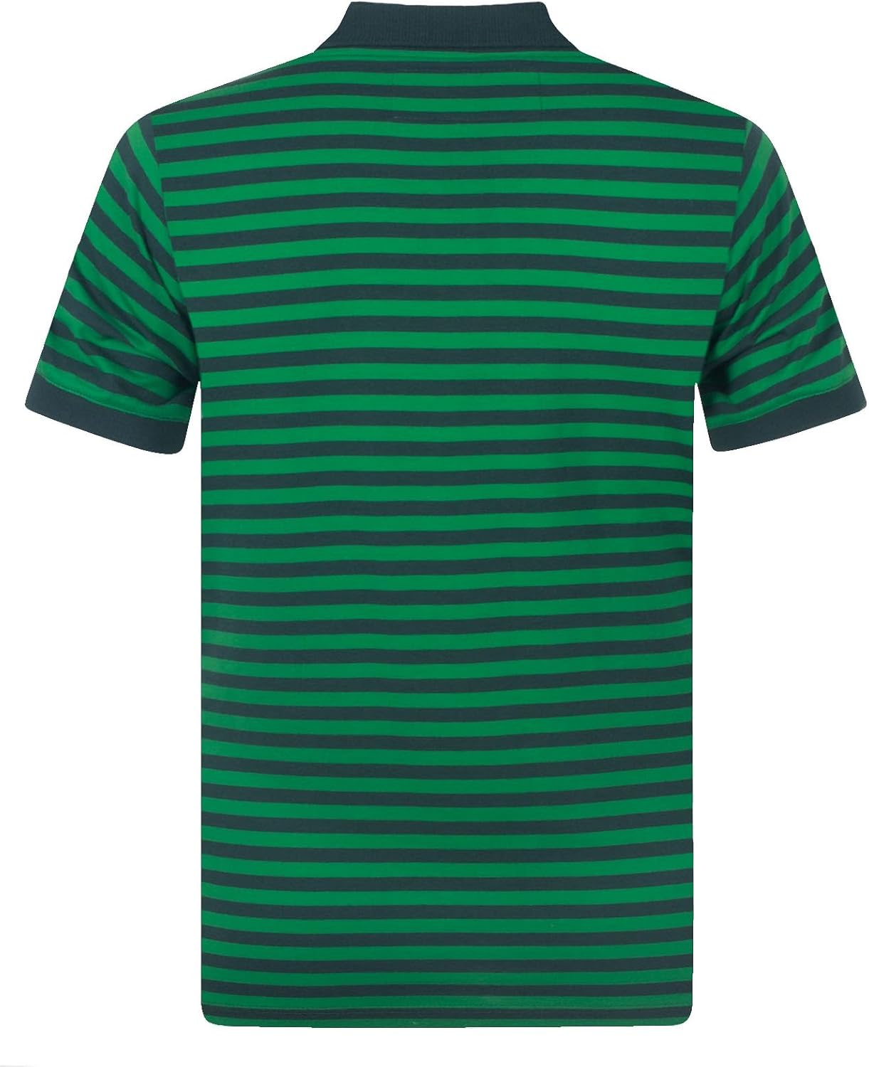 Celtic FC Official Soccer Gift Mens Yarn Dye Marl Striped Polo Shirt