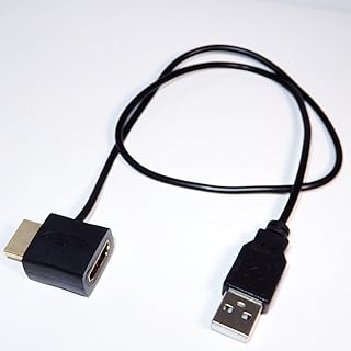 エスエスエーサービス HDMIバスパワー補助電源ケーブル ［ HDMI(オス) - HDMI(メス) + USB A(オス・電源専用) ］SHDM-HDMU
