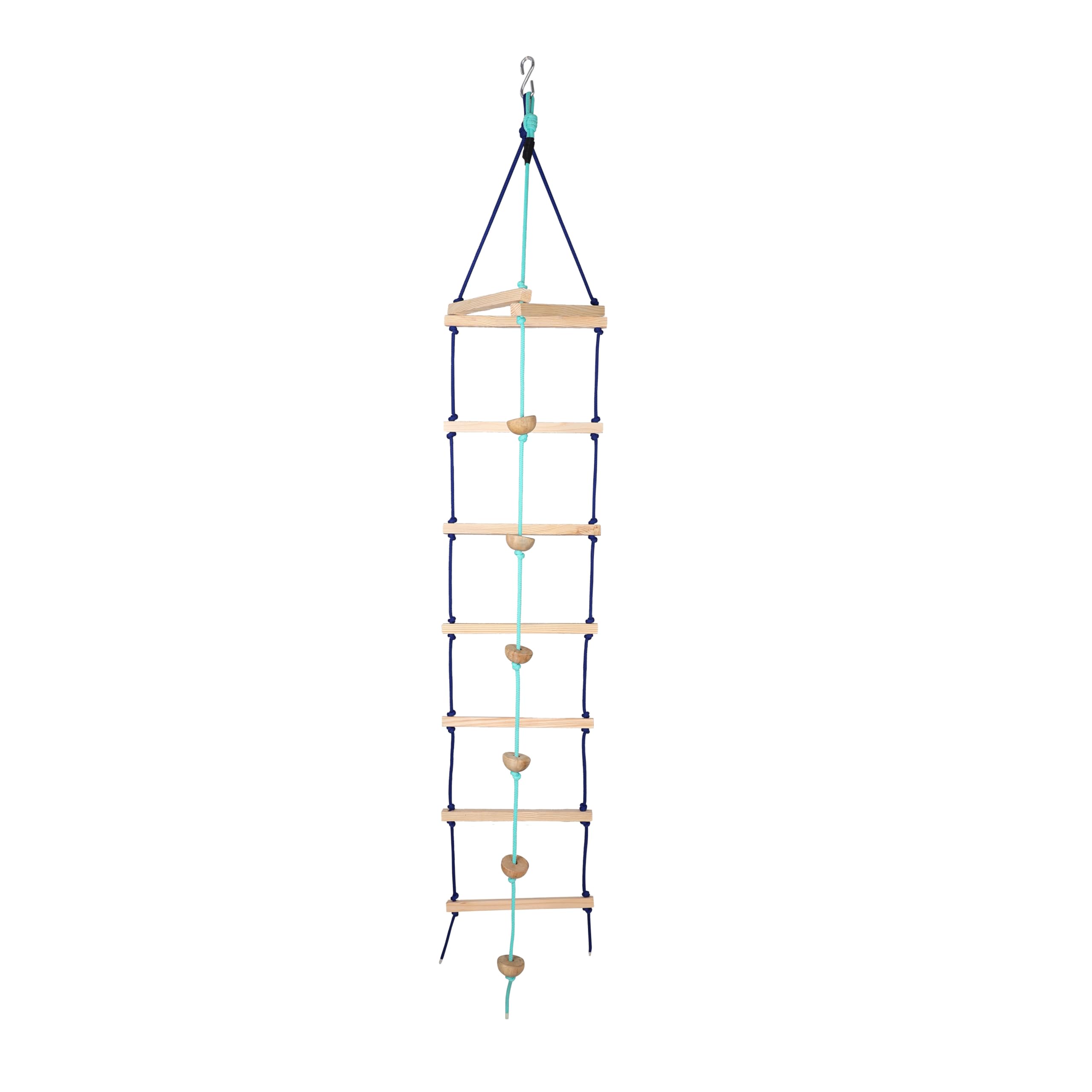 BOFFLE Rope Ladder for Kids | Climbing Stairs for Kids | Wooden Scales for Kids for Physical Activity | Indoor Outdoor Games for Kids for 3 to 10 Years