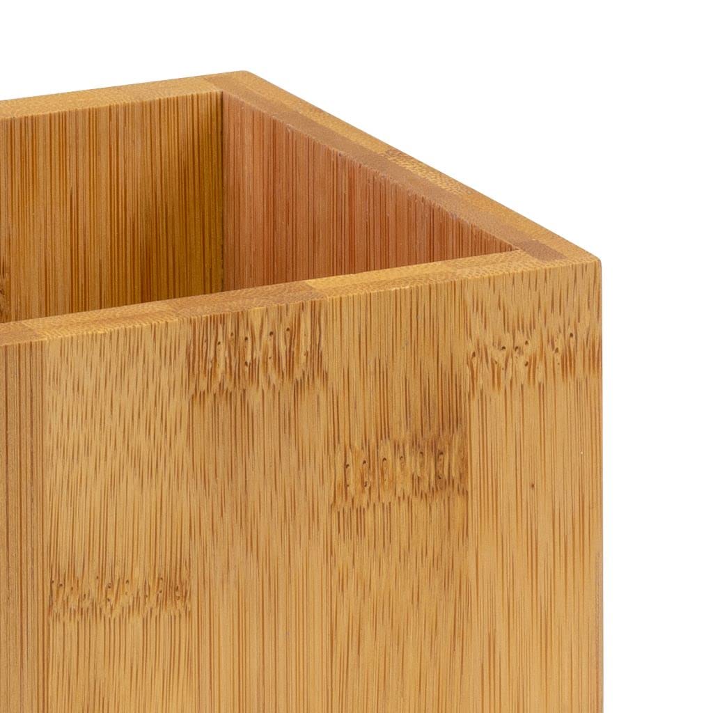 Westmark 2 Utensilienhalter/Küchen-Organizer, eckig, Maße: 13,5x10 x10 cm, Bambus, Tapas + Friends, Hellbraun, 698622E3