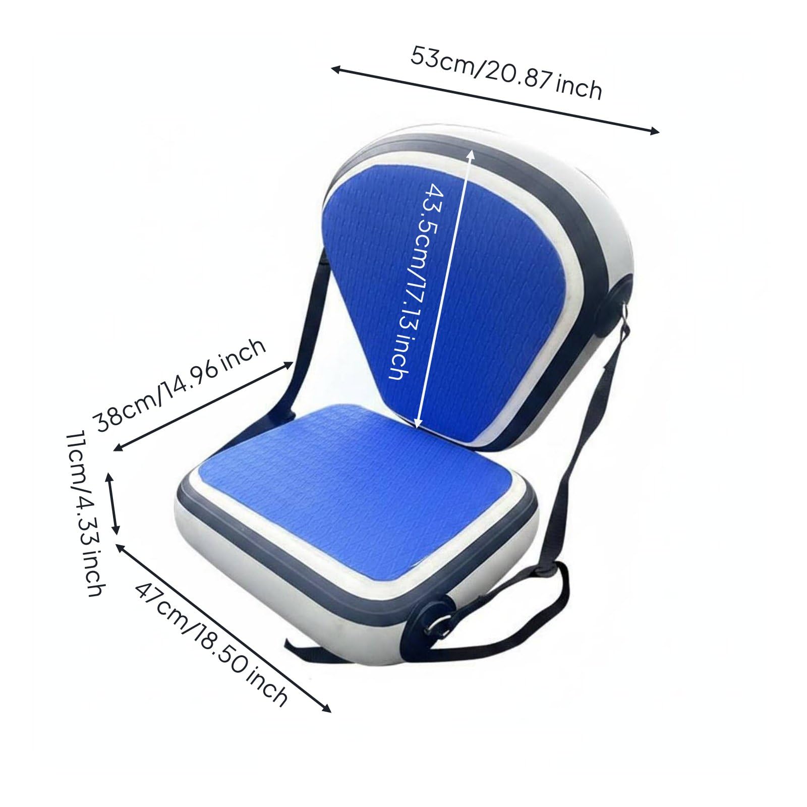 Kayak Respaldo smontable Paddle Board Inflable Universal Silla Canoa Acolchada para Pesca