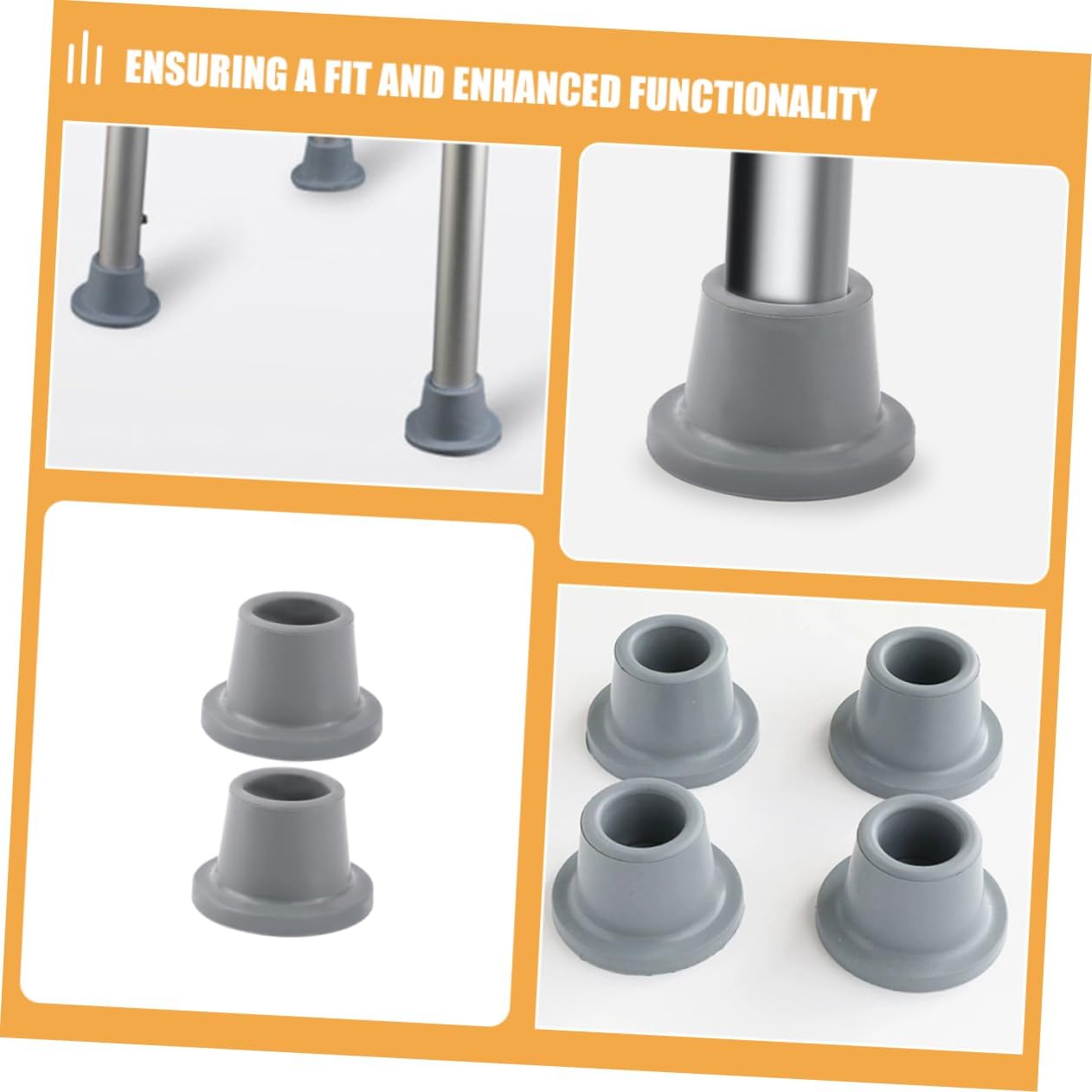 16pcs Heavy Duty Non-Slip Suction Pads for Seat Foot Protectors Shower Stool Replacement Feet Rubber Tips Bath Chair Pads for Furniture