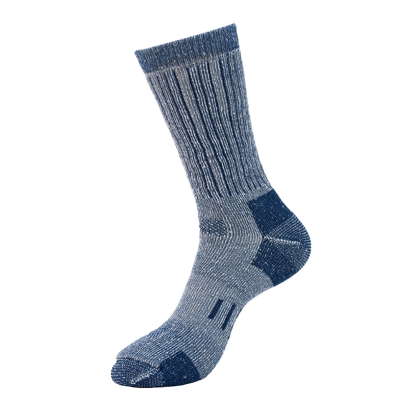 Calcetines Termicos 2 Pares De Calcetines De Senderismo For Hombres Y Mujeres Calcetines Cálidos For Botas De Invierno A Media Pantorrilla Calcetines Mujer Hombre(Blue)