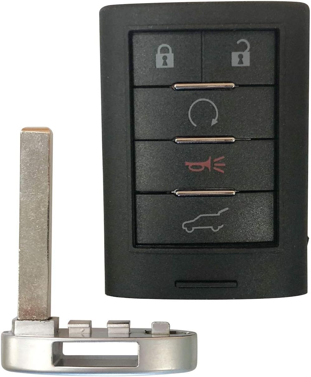 Remote Key Fob Replacement for 2013 2014 Cadillac XTS ATS 2014 2015 ELR FCCID:NBG009768T,22865375;by AUTO KEY MAX (2)