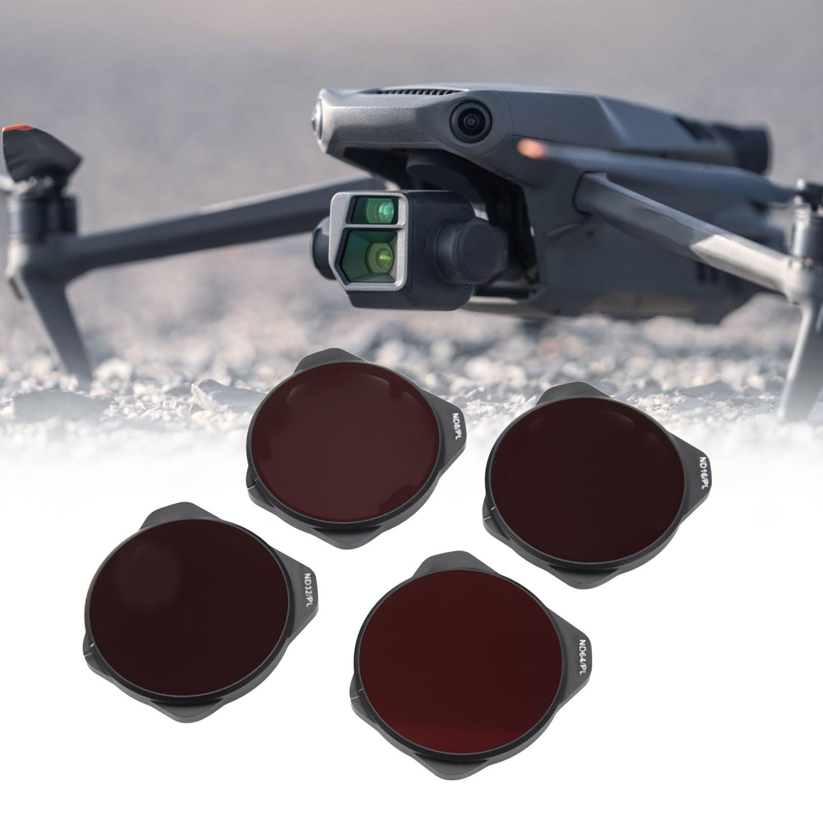 Juego de filtros de Densidad Neutra ND8 ND16 ND32 ND64 Filtros de Lentes polarizadores 3 Pro Drone Accesorios